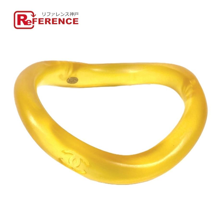 CHANEL シャネル CC ロゴ ココマーク アクセサリー ブレスレット 96C バングル イエロー レディース【中古】 | CHANEL