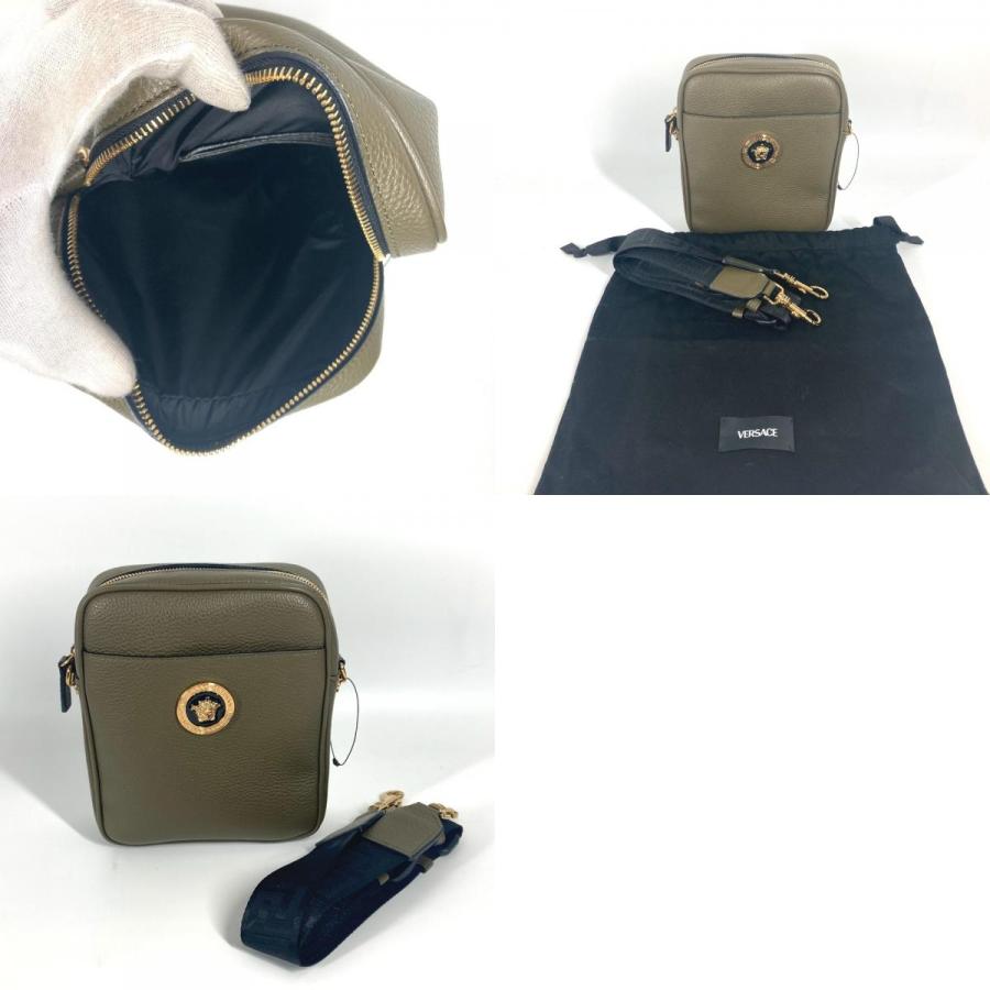 未使用 VERSACE ヴェルサーチ メデューサ ロゴ 斜め掛け ポシェット カバン ショルダーバッグ ブラウン系 ユニセックス【中古】 |  | 09