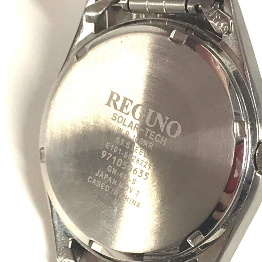 美品 CITIZEN シチズン RS25-0052B ロゴ REGUNO レグノ メンズウォッチ 時計 腕時計 シルバー メンズ【中古】 | CITIZEN | 04