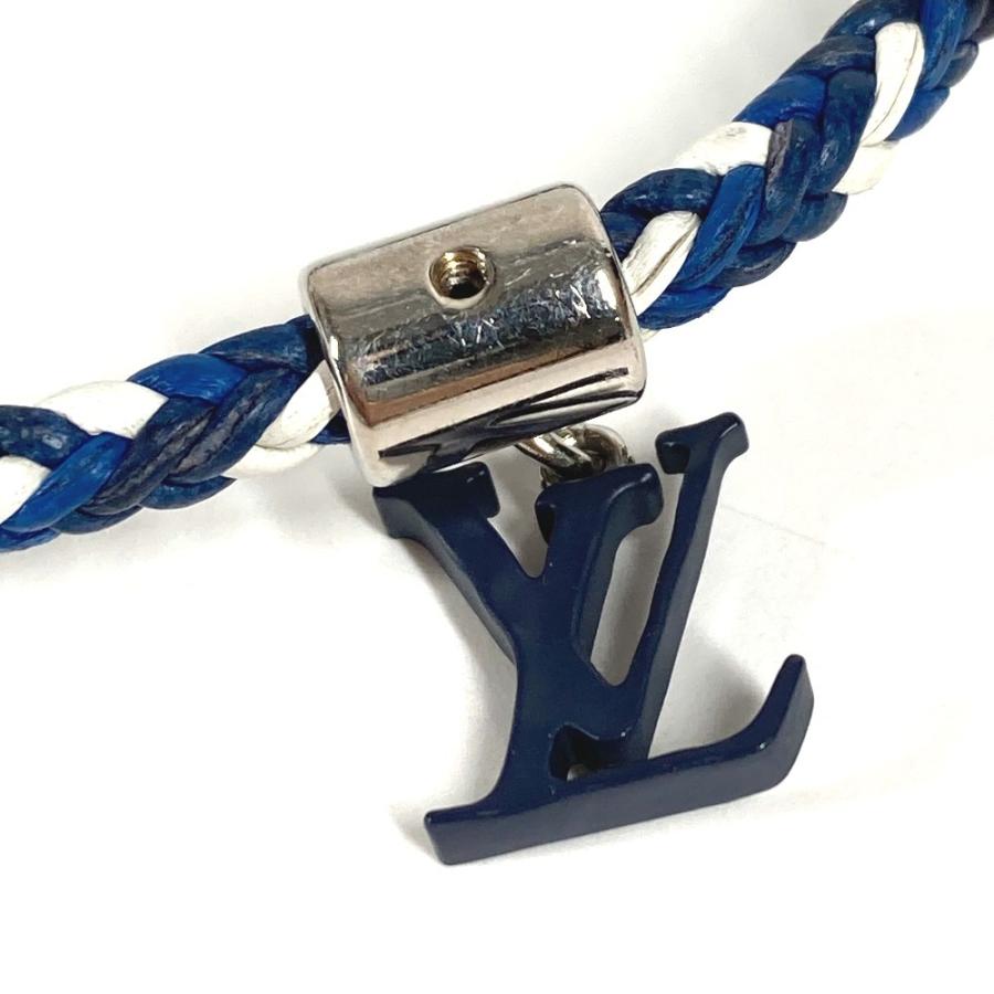 LOUIS VUITTON ルイヴィトン M6792  ブラスレ フレンドシップチャーム アクセサリー バングル ブレスレット ネイビー ユニセックス【中古】 | LOUIS VUITTON | 01