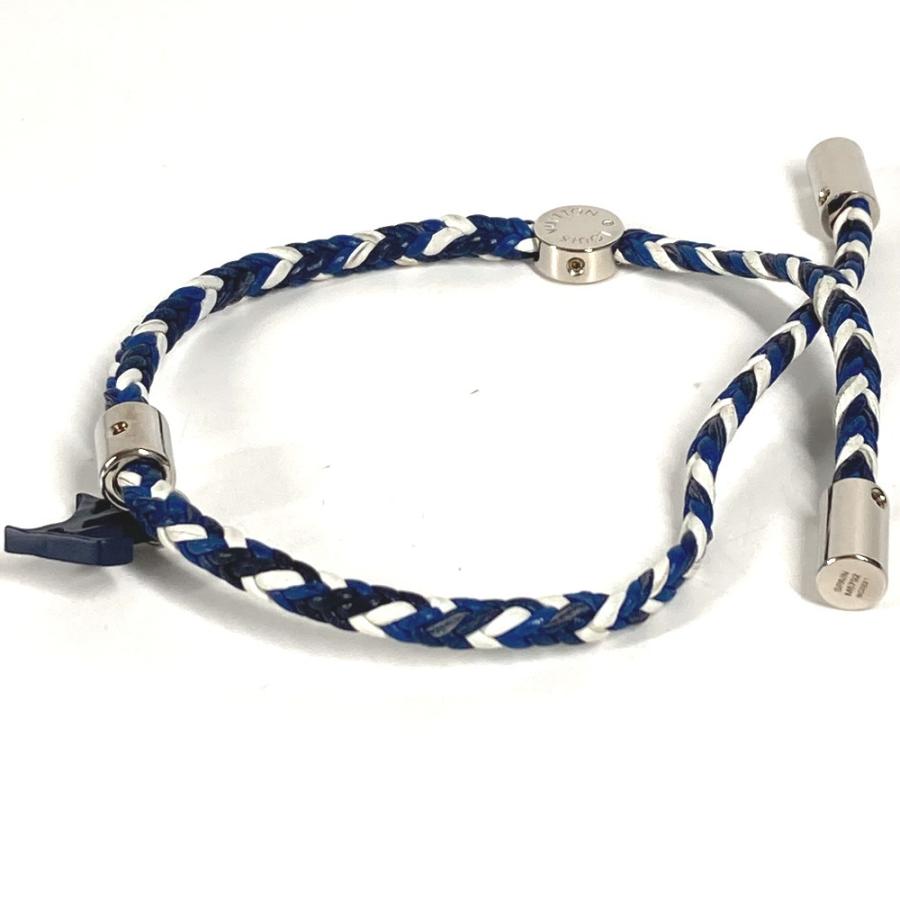 LOUIS VUITTON ルイヴィトン M6792  ブラスレ フレンドシップチャーム アクセサリー バングル ブレスレット ネイビー ユニセックス【中古】 | LOUIS VUITTON | 04