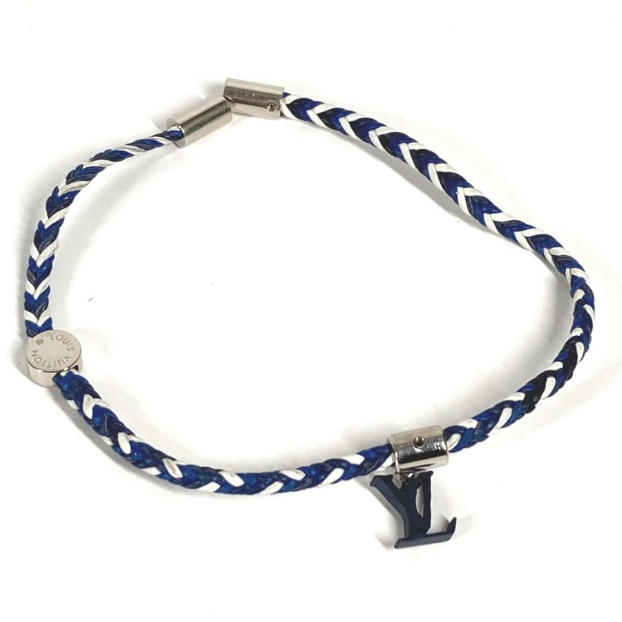 LOUIS VUITTON ルイヴィトン M6792  ブラスレ フレンドシップチャーム アクセサリー バングル ブレスレット ネイビー ユニセックス【中古】 | LOUIS VUITTON | 05