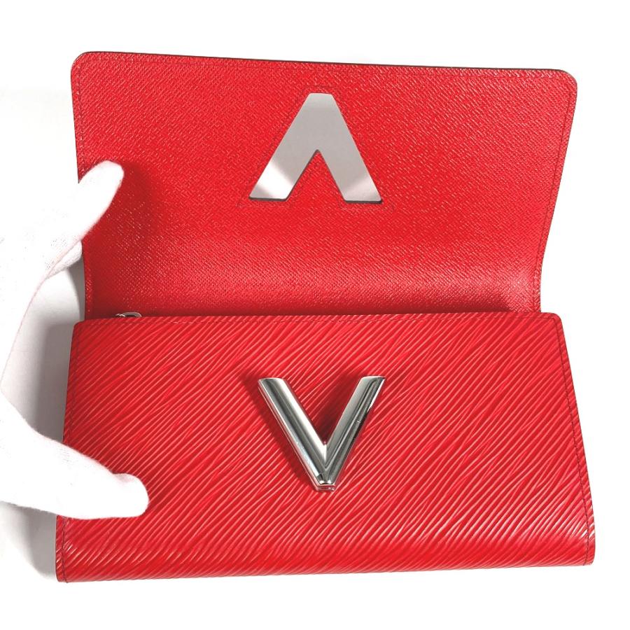美品 LOUIS VUITTON ルイヴィトン  M61179  ポルトフォイユ・ツイスト ロングウォレット フラップ エピ 長財布 コクリコ レッド【中古】 | LOUIS VUITTON | 05