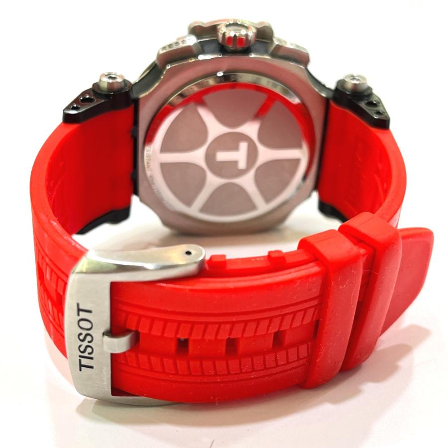 美品 TISSOT ティソ T115.417.27.051.00 T-レース クロノグラフ デイト クオーツ ウォッチ 腕時計 ブラック×シルバー メンズ【中古】 | TISSOT | 06
