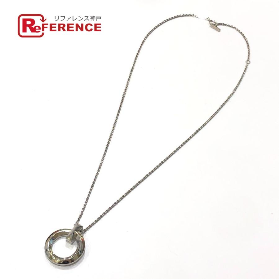 TIFFANY&Co. ティファニー Tワン サークル ペンダント チェーン アクセサリー ジュエリー WG750 金 ネックレス シルバー【中古】 | TIFFANY&Co.