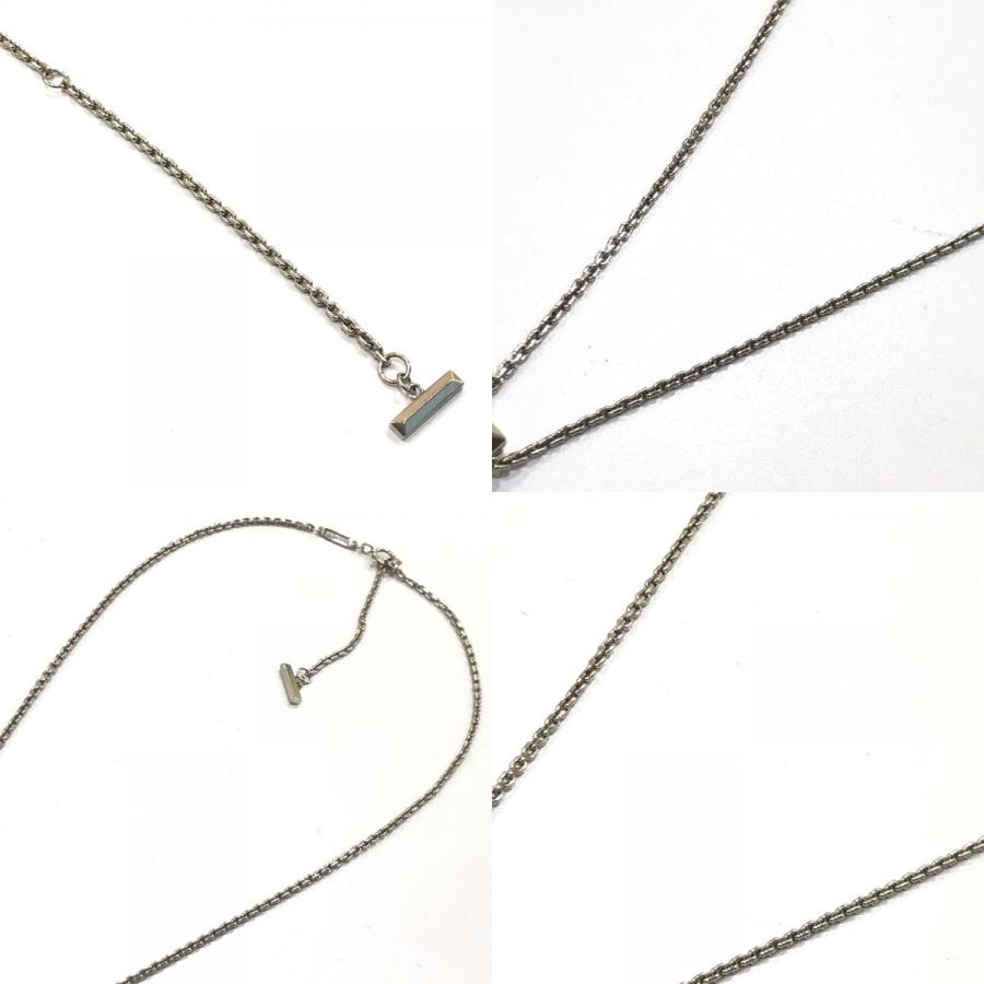 TIFFANY&Co. ティファニー Tワン サークル ペンダント チェーン アクセサリー ジュエリー WG750 金 ネックレス シルバー【中古】 | TIFFANY&Co. | 08