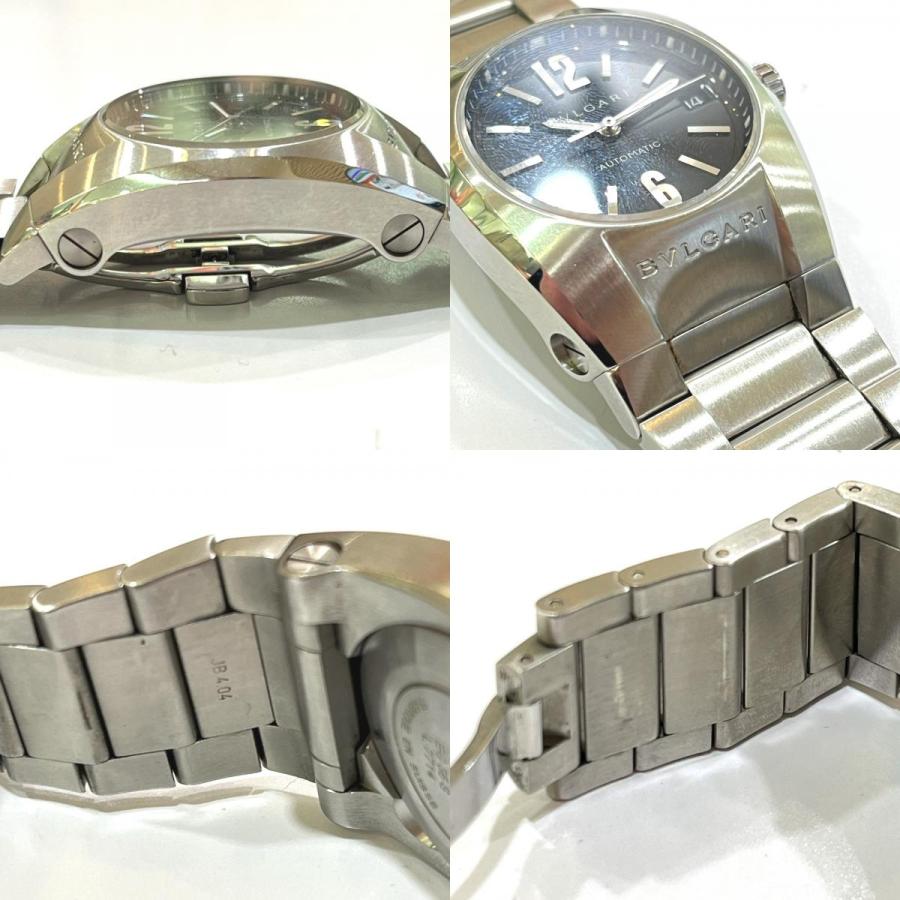 BVLGARI ブルガリ EG35S エルゴン デイト 自動巻き ウォッチ ブラック文字盤 メンズウォッチ 腕時計 シルバー メンズ【中古】 | BVLGARI | 08