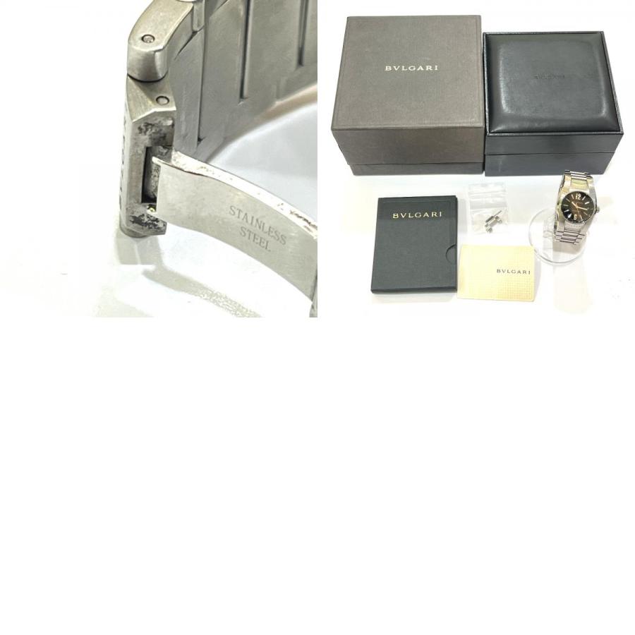 BVLGARI ブルガリ EG35S エルゴン デイト 自動巻き ウォッチ ブラック文字盤 メンズウォッチ 腕時計 シルバー メンズ【中古】 | BVLGARI | 09