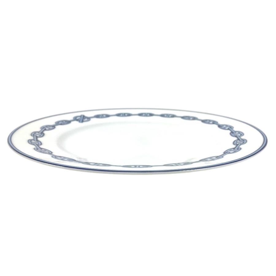 未使用 HERMES エルメス ディナープレート 22ｃｍ 陶器 食器 インテリア 皿 プレート シェーヌダンクル お皿 ホワイト レディース【中古】 | HERMES | 02