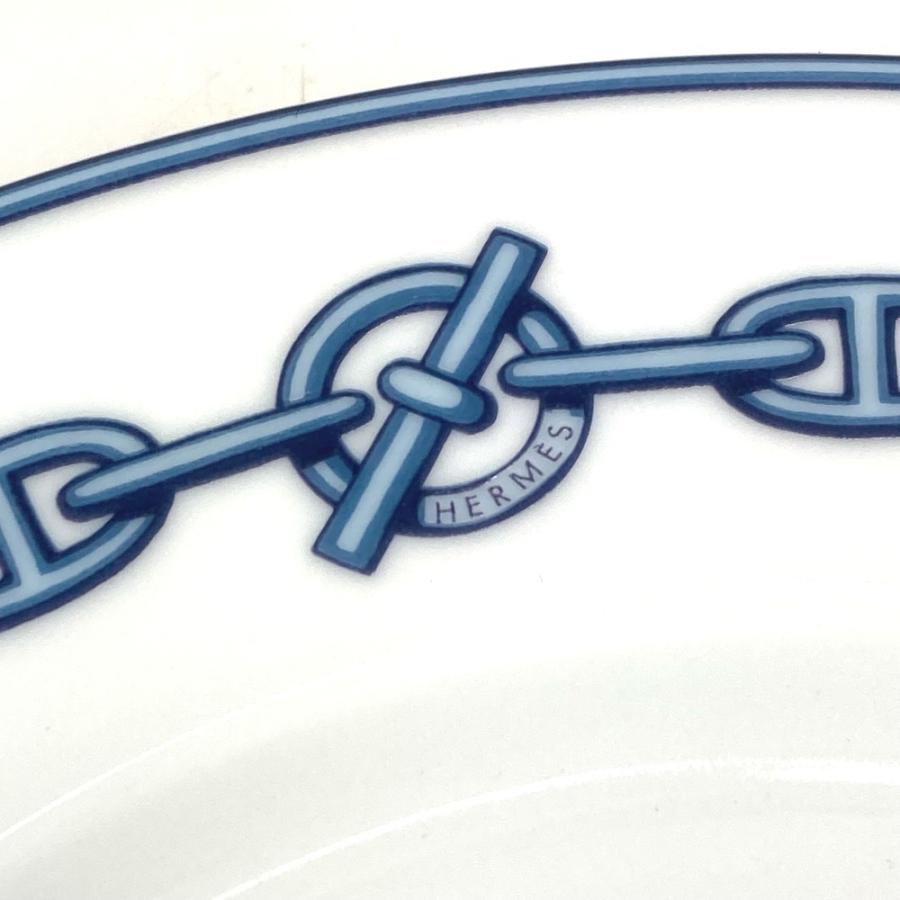 未使用 HERMES エルメス ディナープレート 22ｃｍ 陶器 食器 インテリア 皿 プレート シェーヌダンクル お皿 ホワイト レディース【中古】 | HERMES | 03