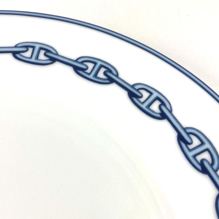 未使用 HERMES エルメス ディナープレート 22ｃｍ 陶器 食器 インテリア 皿 プレート シェーヌダンクル お皿 ホワイト レディース【中古】 | HERMES | 06