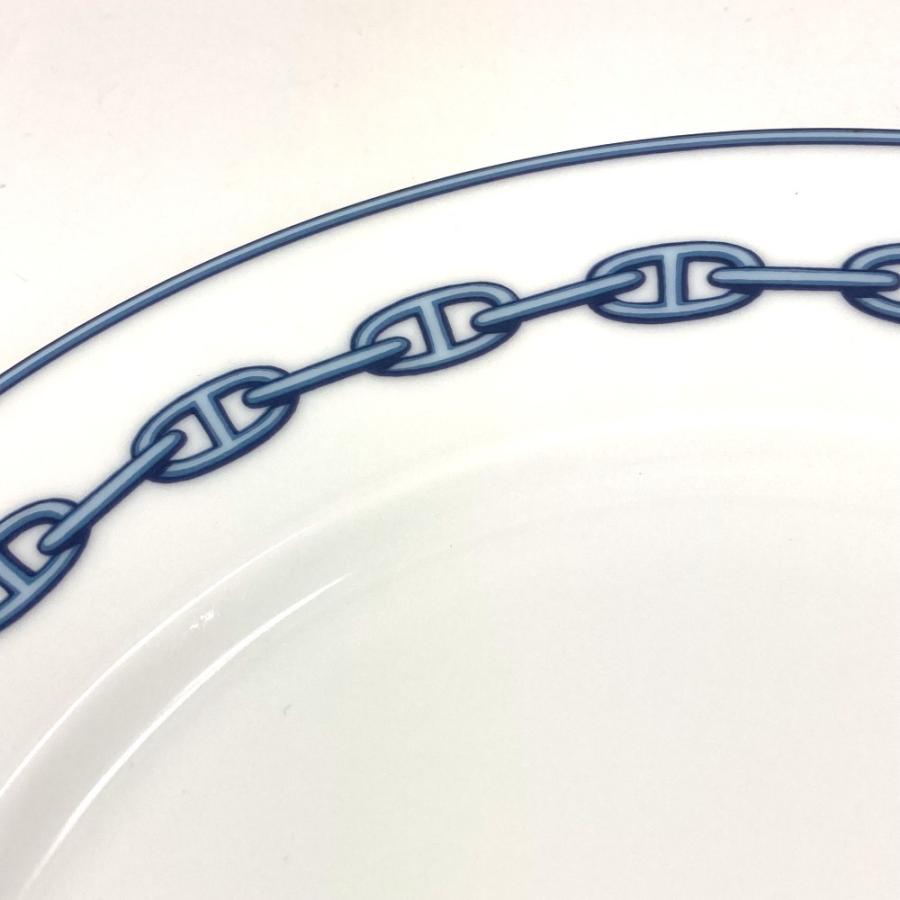 未使用 HERMES エルメス ディナープレート 22ｃｍ 陶器 食器 インテリア 皿 プレート シェーヌダンクル お皿 ホワイト レディース【中古】 | HERMES | 07