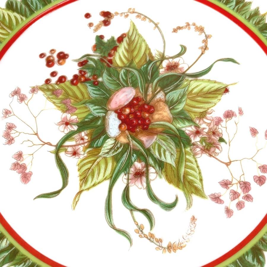 未使用 HERMES エルメス ディナープレート 22ｃｍ 陶器 食器 インテリア 皿 プレート ピタゴラスの庭 お皿 ホワイト レディース【中古】 | HERMES | 04