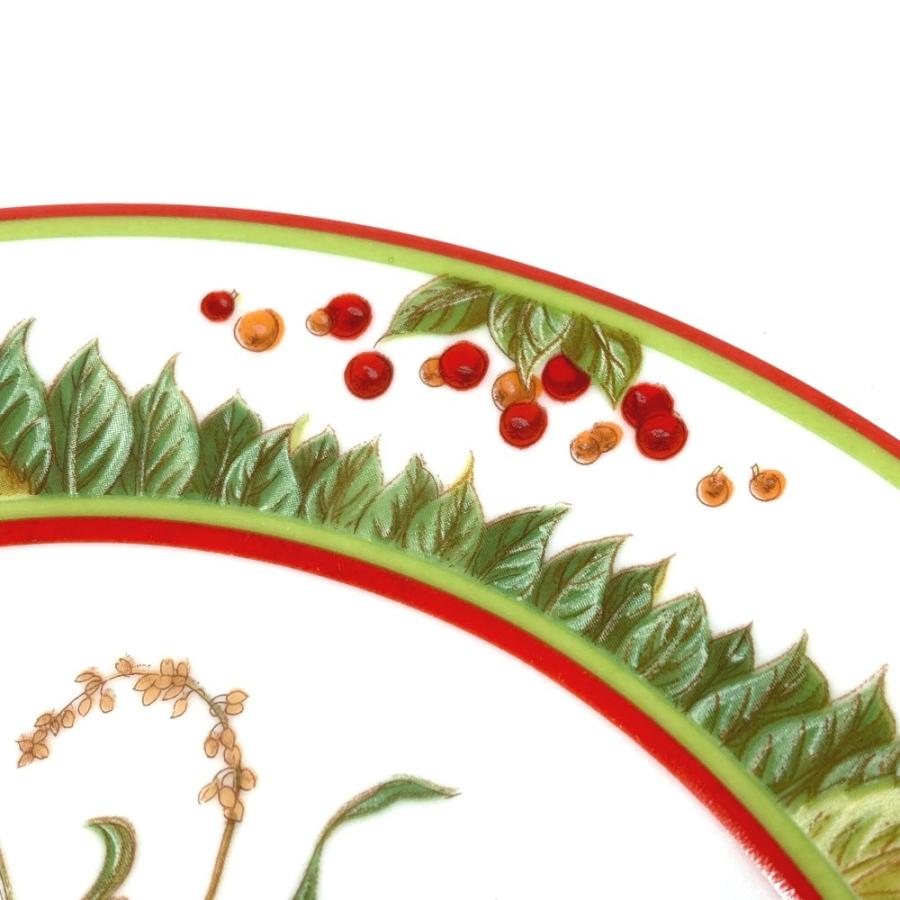 未使用 HERMES エルメス ディナープレート 22ｃｍ 陶器 食器 インテリア 皿 プレート ピタゴラスの庭 お皿 ホワイト レディース【中古】 | HERMES | 05