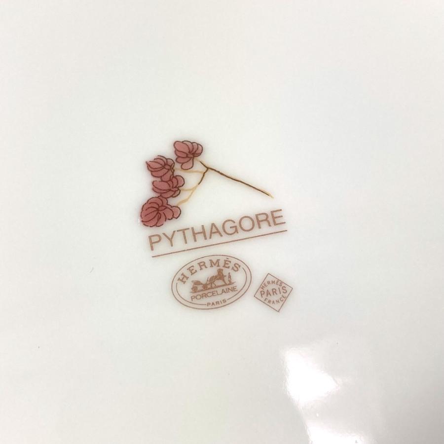 未使用 HERMES エルメス ディナープレート 22ｃｍ 陶器 食器 インテリア 皿 プレート ピタゴラスの庭 お皿 ホワイト レディース【中古】 | HERMES | 08