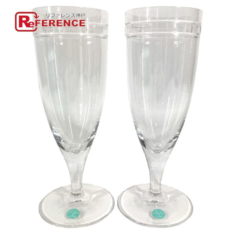 未使用 TIFFANY&Co. ティファニー アトラス ピルスナー 食器 インテリア シャンパングラス 2客 セット ペア グラス クリア【中古】 | TIFFANY&Co.