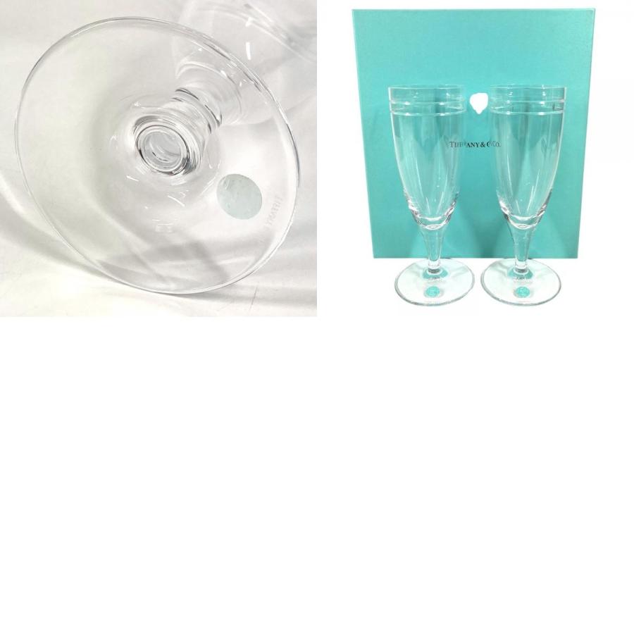 未使用 TIFFANY&Co. ティファニー アトラス ピルスナー 食器 インテリア シャンパングラス 2客 セット ペア グラス クリア【中古】 | TIFFANY&Co. | 09