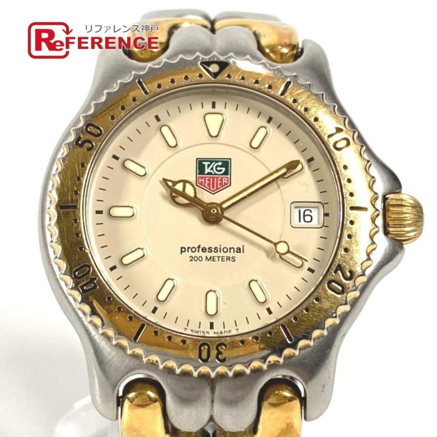 TAG HEUER タグホイヤー WG1221-KO クォーツ デイト コンビ ウォッチ 時計 プロフェッショナル 腕時計 シルバー メンズ【中古】 | 