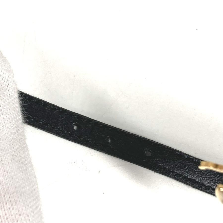 新品同様 GUCCI グッチ GG ロゴ アクセサリー レザーブレス 革ブレス ブレスレット ブラック ユニセックス【中古】 | GUCCI | 04