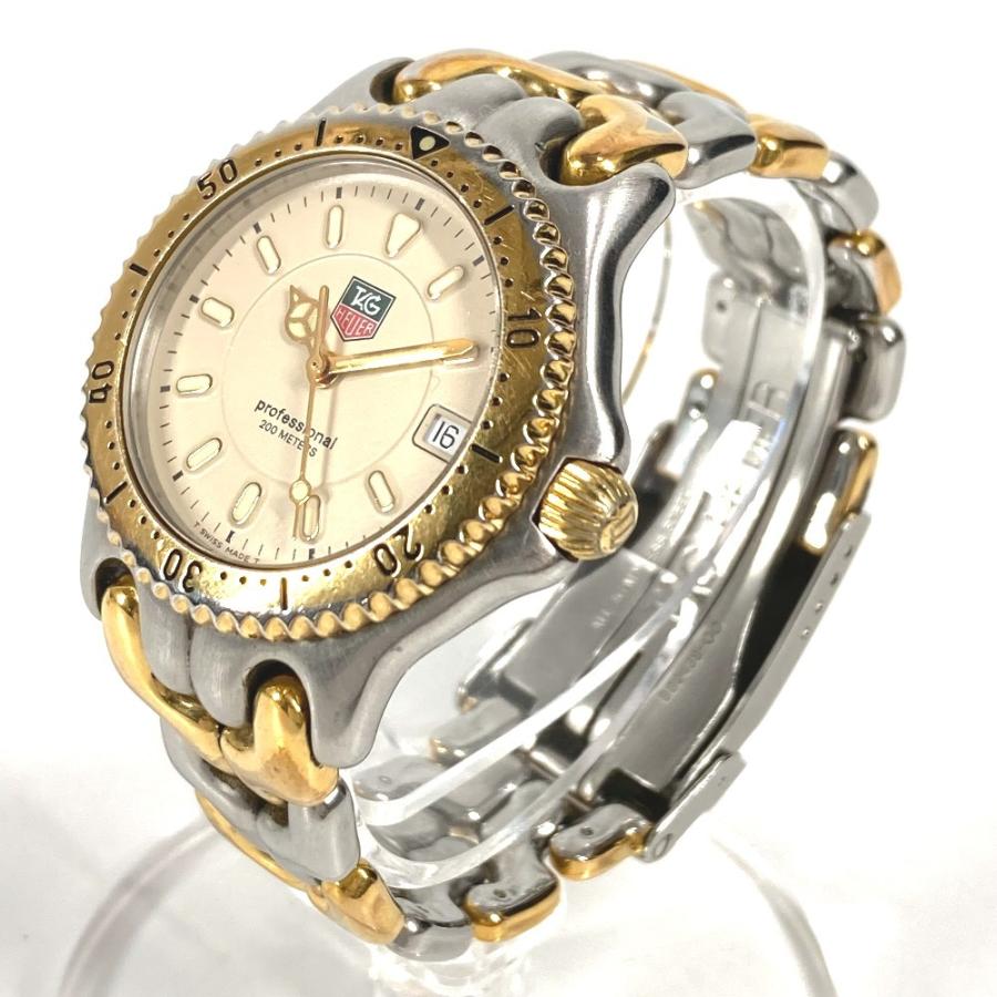 TAG HEUER タグホイヤー WG1221-KO クォーツ デイト コンビ ウォッチ 時計 プロフェッショナル 腕時計 シルバー メンズ【中古】 |  | 01