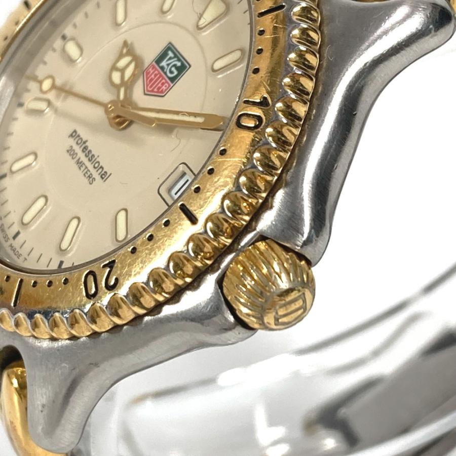TAG HEUER タグホイヤー WG1221-KO クォーツ デイト コンビ ウォッチ 時計 プロフェッショナル 腕時計 シルバー メンズ【中古】 |  | 03