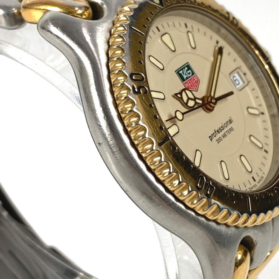TAG HEUER タグホイヤー WG1221-KO クォーツ デイト コンビ ウォッチ 時計 プロフェッショナル 腕時計 シルバー メンズ【中古】 |  | 04