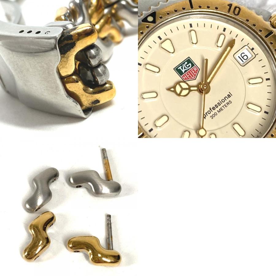 TAG HEUER タグホイヤー WG1221-KO クォーツ デイト コンビ ウォッチ 時計 プロフェッショナル 腕時計 シルバー メンズ【中古】 |  | 09