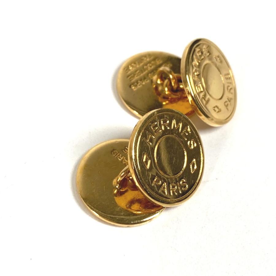 HERMES エルメス セリエ ロゴ アクセサリー ジュエリー カフス ゴールド ユニセックス【中古】 | HERMES | 01