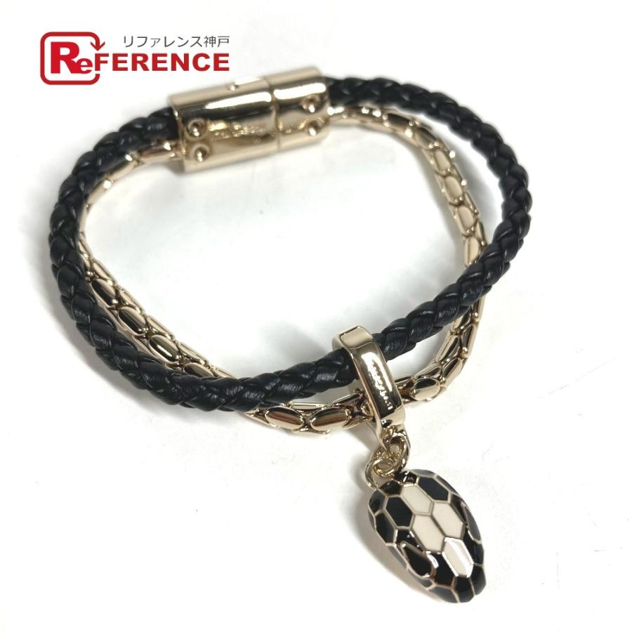 未使用 BVLGARI ブルガリ 290257  セルペンティ フォーエバー ブレスレット アクセサリー  チェーンブレスレット ブラック【中古】 | BVLGARI