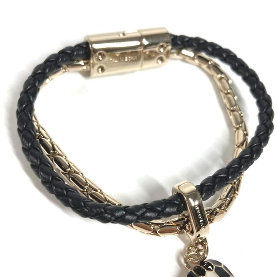 未使用 BVLGARI ブルガリ 290257  セルペンティ フォーエバー ブレスレット アクセサリー  チェーンブレスレット ブラック【中古】 | BVLGARI | 02
