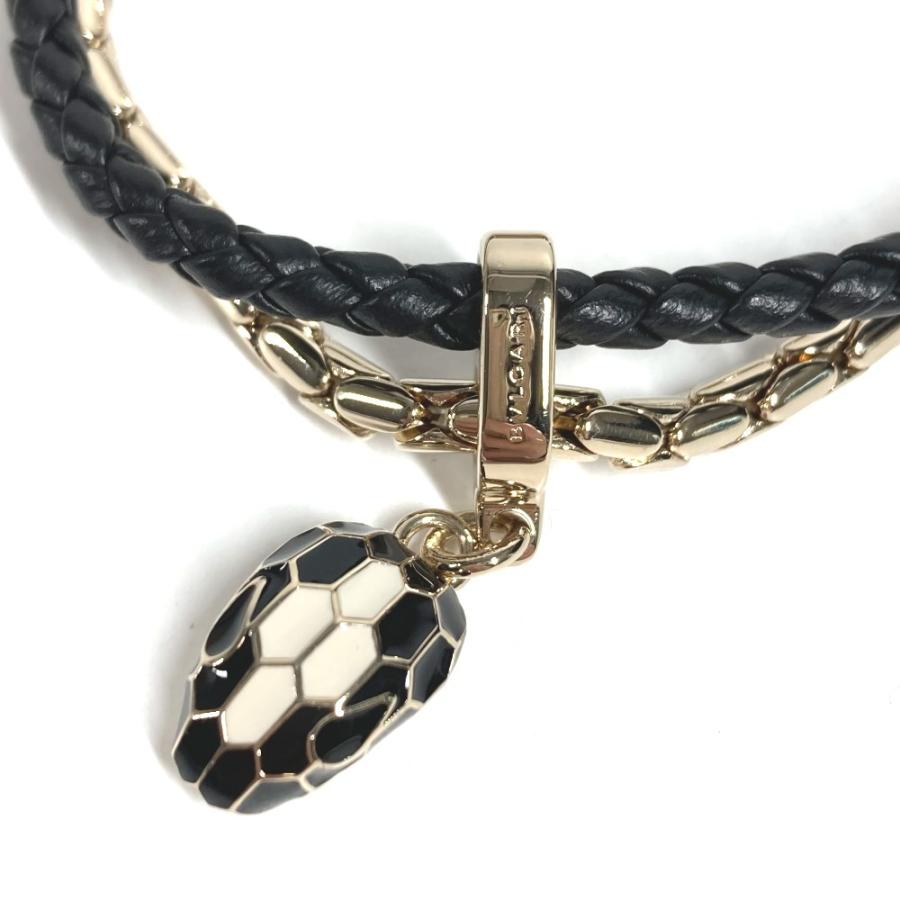 未使用 BVLGARI ブルガリ 290257  セルペンティ フォーエバー ブレスレット アクセサリー  チェーンブレスレット ブラック【中古】 | BVLGARI | 04