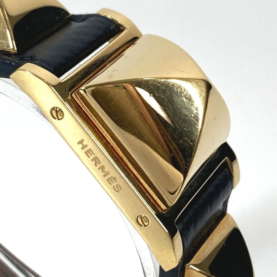 HERMES エルメス メドール クオーツ ブレスレットウォッチ  ウォッチ 時計 腕時計 ブラック ユニセックス【中古】 | HERMES | 04