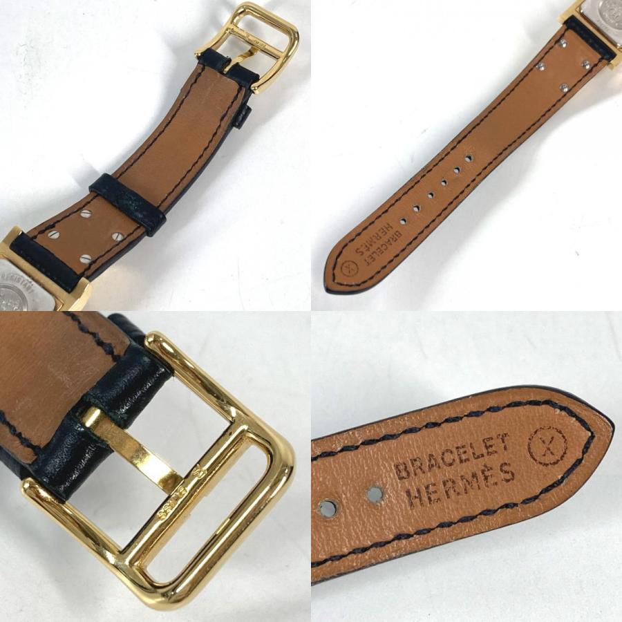 HERMES エルメス メドール クオーツ ブレスレットウォッチ  ウォッチ 時計 腕時計 ブラック ユニセックス【中古】 | HERMES | 08