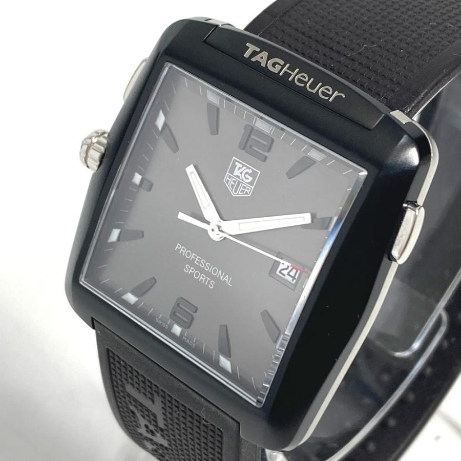 TAG HEUER タグホイヤー  WAE1113.FT6004   プロフェッショナル スポーツ ルフウォッチ メンズウォッチ 腕時計 ブラック メンズ【中古】 |  | 03