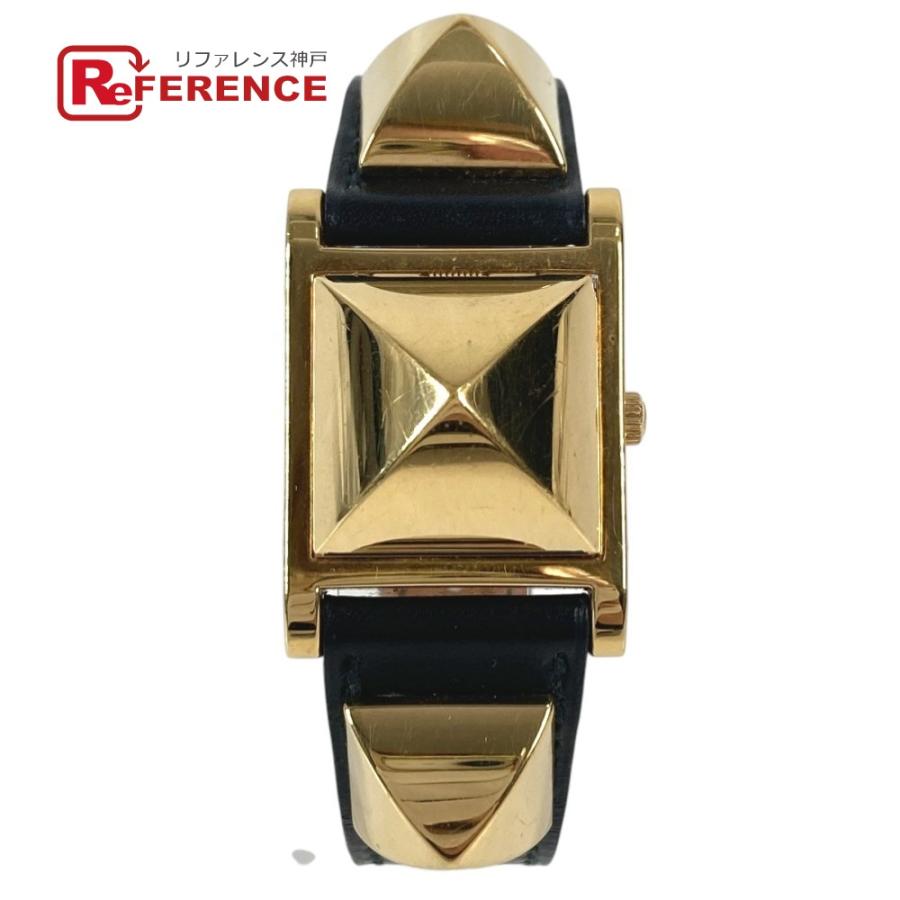 HERMES エルメス メドール クオーツ ブレスレットウォッチ 腕時計 ブラック ユニセックス【中古】 | HERMES