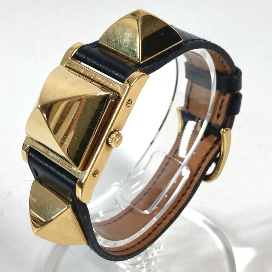 HERMES エルメス メドール クオーツ ブレスレットウォッチ 腕時計 ブラック ユニセックス【中古】 | HERMES | 02