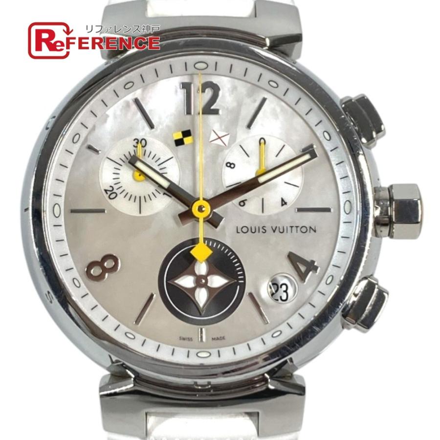 LOUIS VUITTON ルイヴィトン Q11BA タンブール ラブリーカップ クロノグラフ ウォッチ メンズウォッチ 時計 腕時計 ホワイト 【中古】 | LOUIS VUITTON