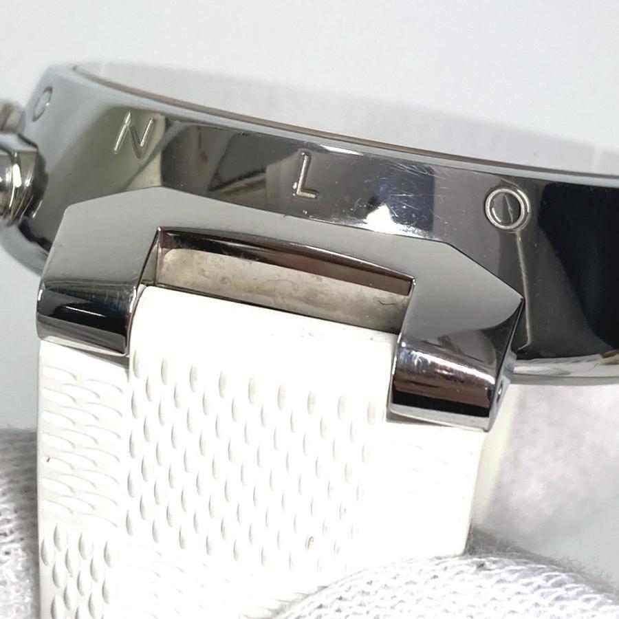 LOUIS VUITTON ルイヴィトン Q11BA タンブール ラブリーカップ クロノグラフ ウォッチ メンズウォッチ 時計 腕時計 ホワイト 【中古】 | LOUIS VUITTON | 01