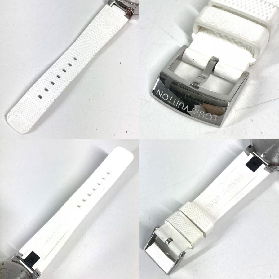 LOUIS VUITTON ルイヴィトン Q11BA タンブール ラブリーカップ クロノグラフ ウォッチ メンズウォッチ 時計 腕時計 ホワイト 【中古】 | LOUIS VUITTON | 08