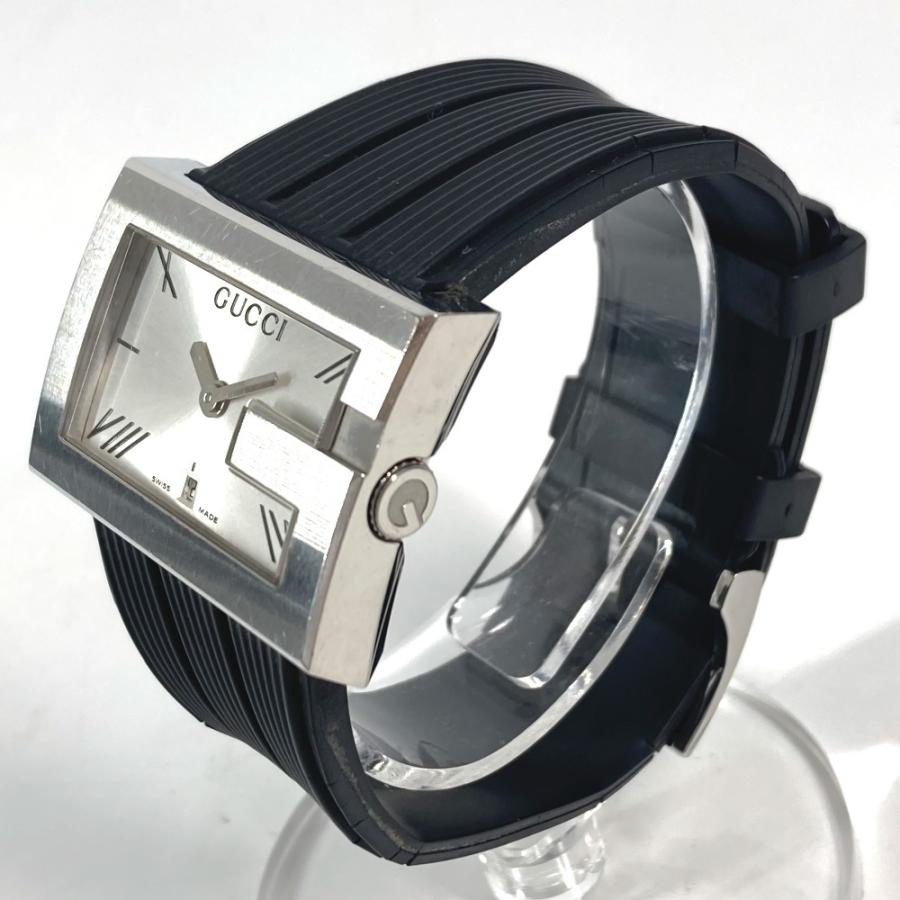 GUCCI グッチ 100M Gロゴ ウォッチ メンズウォッチ 時計 腕時計 ブラック メンズ【中古】 | GUCCI | 01