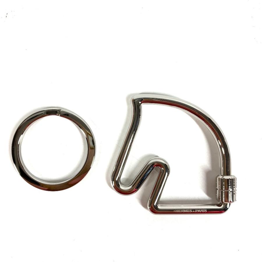 HERMES エルメス シュバル キーリング バッグチャーム 馬 ホース キーホルダー シルバー ユニセックス【中古】 | HERMES | 03