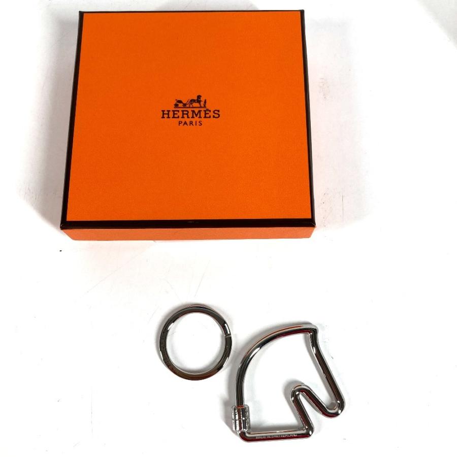 HERMES エルメス シュバル キーリング バッグチャーム 馬 ホース キーホルダー シルバー ユニセックス【中古】 | HERMES | 05