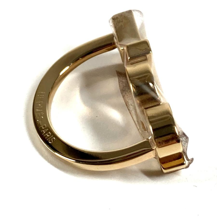 新品同様 HERMES エルメス SOIE ロゴ スカーフ小物 アクセサリー スカーフリング ゴールド ユニセックス【中古】 | HERMES | 03