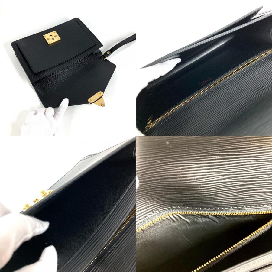 美品 LOUIS VUITTON ルイヴィトン M52612 ポシェット セリエ ドラゴンヌ クラッチバッグ エピ セカンドバッグ ノワール ブラック 【中古】 | LOUIS VUITTON | 08