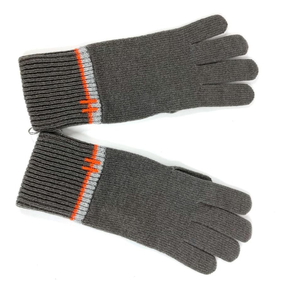 未使用 HERMES エルメス 手袋 《ジェイコブ》 アクセサリー グローブ Hロゴ 手袋 トゥルブ グレー メンズ【中古】 | HERMES | 01