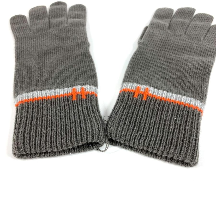 未使用 HERMES エルメス 手袋 《ジェイコブ》 アクセサリー グローブ Hロゴ 手袋 トゥルブ グレー メンズ【中古】 | HERMES | 02