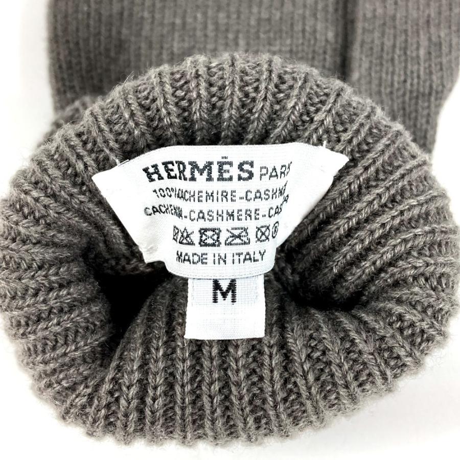 未使用 HERMES エルメス 手袋 《ジェイコブ》 アクセサリー グローブ Hロゴ 手袋 トゥルブ グレー メンズ【中古】 | HERMES | 04