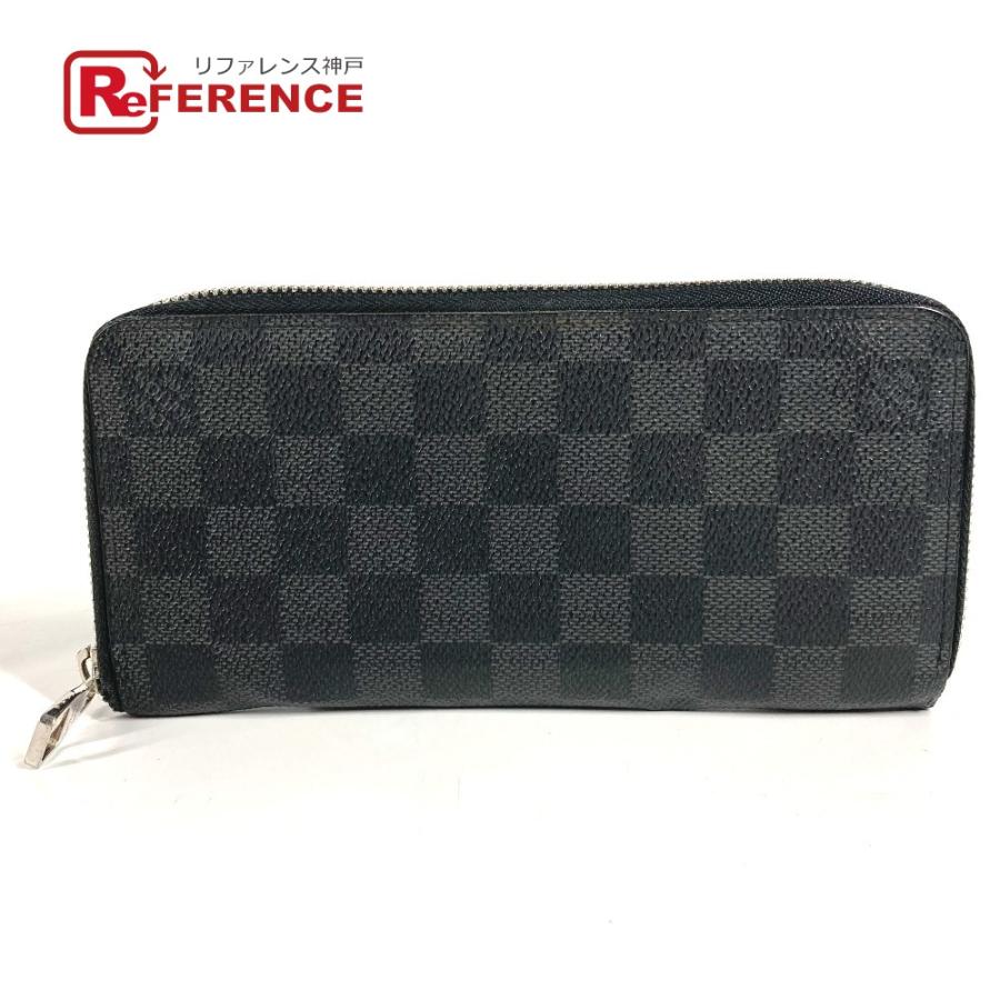 LOUIS VUITTON ルイヴィトン N63095 ジッピーウォレットヴェルティカル ロングウォレット  ダミエグラフィット 長財布 ブラック【中古】 | LOUIS VUITTON
