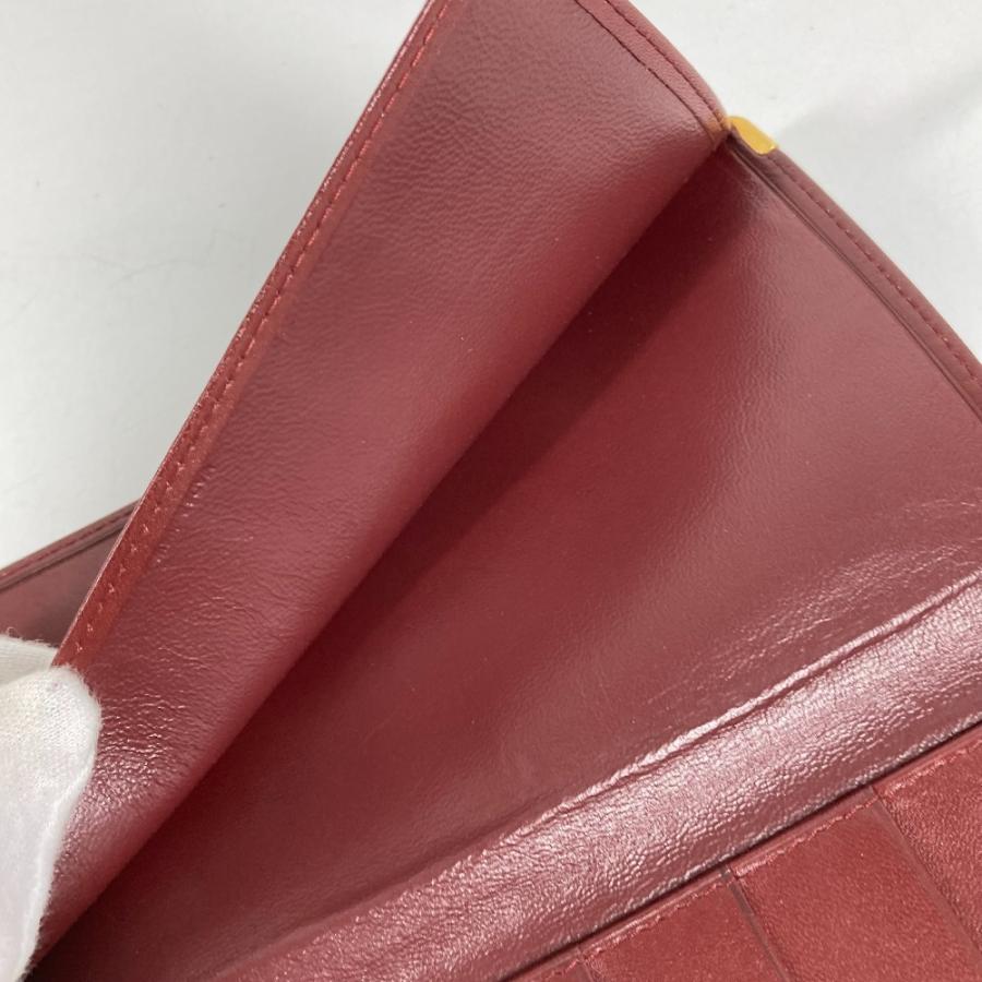 CARTIER カルティエ マストライン ロゴ 札入れ ロングウォレット 長札入れ 長財布 ワインレッド ユニセックス【中古】 | Cartier | 04