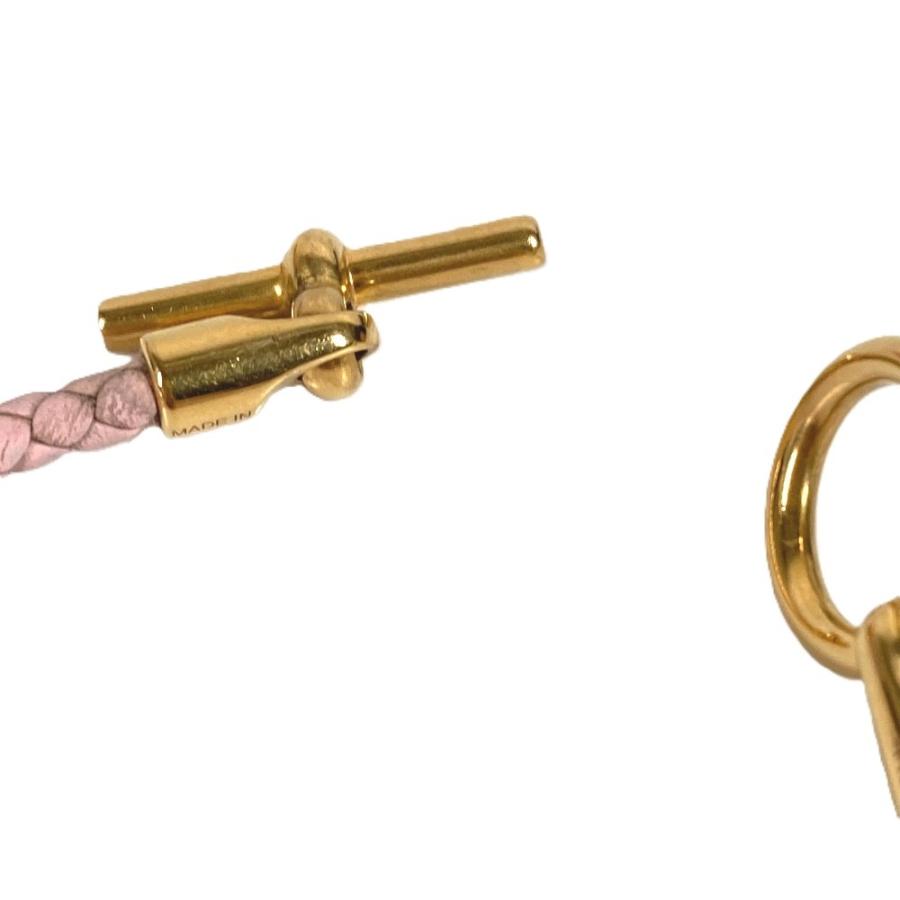 HERMES エルメス グレナン 編み込み バングル アクセサリー ブレスレット ライトピンク ユニセックス【中古】 | HERMES | 05